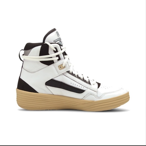 Puma Clyde All-Pro Kuzma Mid Rhude White Black SZ 13 WORN ONCE "LIKE NEW" - Picture 2 of 6